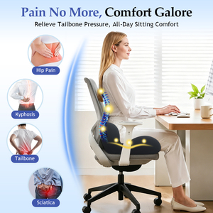 <span class=keywords><strong>Coussin</strong></span> de siège ergonomique pour soulager la douleur à l'assise, la <span class=keywords><strong>sciatique</strong></span> et le soutien du dos, <span class=keywords><strong>coussin</strong></span> en mousse à mémoire de forme pour le bureau, la <span class=keywords><strong>voiture</strong></span>, la maison - Product Image 6
