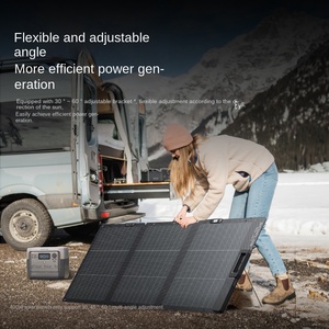 ECOFLOW Panneau solaire léger, compact et portable, installation rapide, N-Type TOPCon 220W 400W Noir, efficacité 25%, 544x413mm - Product Image 6