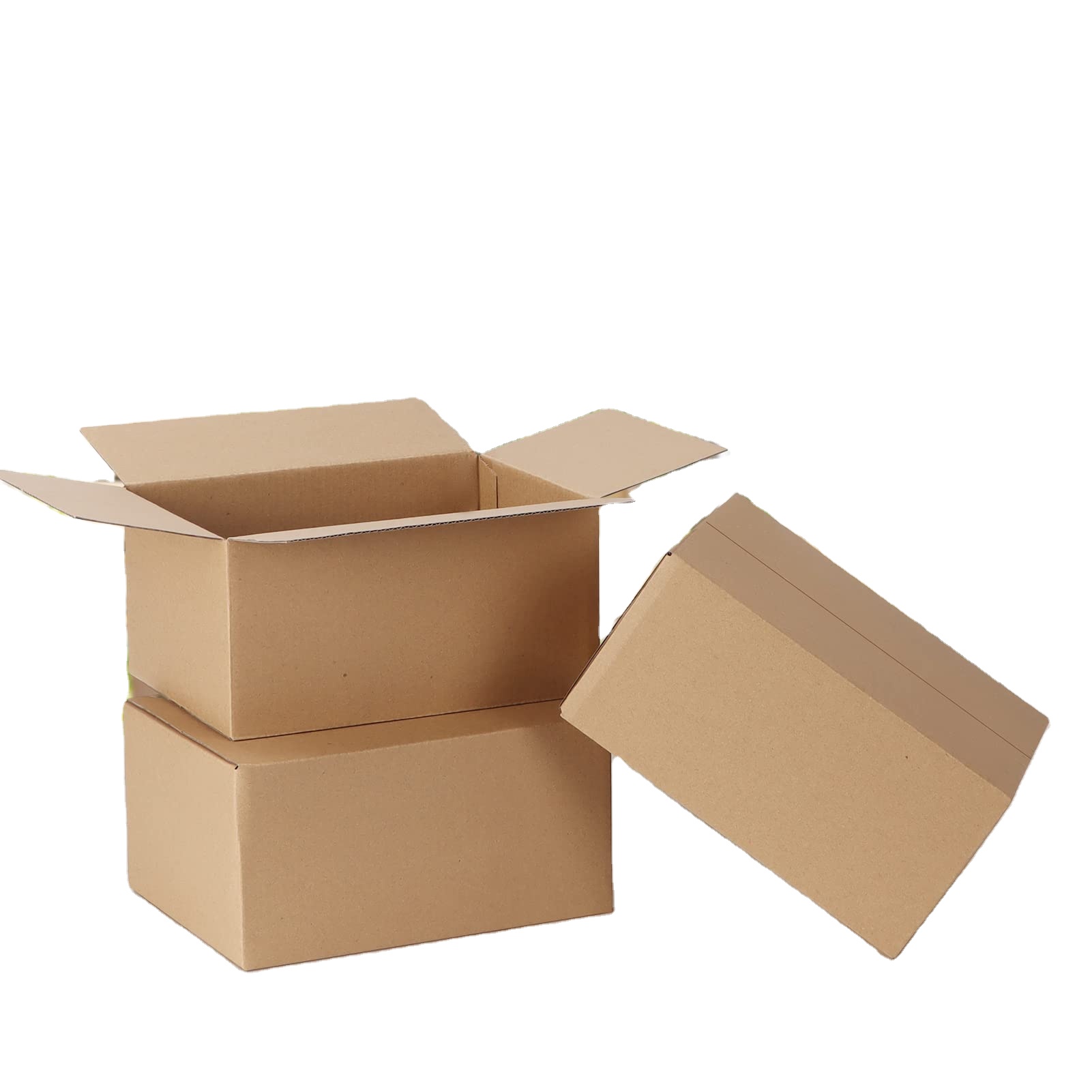 Factory Custom Portable Corrugated Cardboard Shipping Carton Box Flat Packed with Embossing Available in Big & Small Sizes