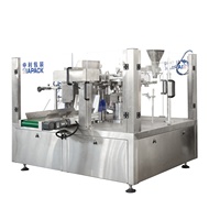 Machine d'emballage automatique rotative pour sachets préformés, idéale pour les noix et les céréales, machine de remplissage et de scellage pour sachets à fermeture éclair.