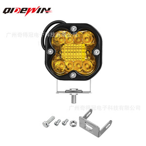 ไฟสปอร์ตไลท์ LED Qideguan 66W สีเหลืองขาว สองสี สำหรับรถจักรยานยนต์และรถยนต์ ใช้ได้กับแรงดันไฟฟ้า 9-36V - Product Image 2
