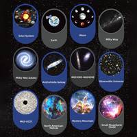 Projecteur d'étoiles intelligent 12-en-1, lumière nocturne ciel étoilé, projecteur de galaxie à 360 degrés, lumière de vacances, planétarium de chambre, projecteur d'étoiles galaxie