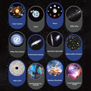 12 trong 1 thông minh bầu trời đầy sao ánh sáng ban đêm 360 độ thiên hà chiếu kỳ nghỉ ánh sáng phòng thiên văn thiên hà Sao chiếu - Product Image 5