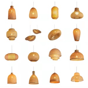 Lampes suspendues modernes faites à la main en rotin plafonnier en <span class=keywords><strong>bois</strong></span> <span class=keywords><strong>suspension</strong></span> <span class=keywords><strong>lanterne</strong></span> en bambou <span class=keywords><strong>suspension</strong></span> pour la décoration intérieure éclairage - Product Image 3