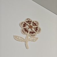 Applique florale en crochet faite à la main pour vêtements, robes, cardigans, sacs fourre-tout, accessoires de bricolage