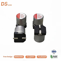 Condensador de Polímero SMD de 47uF 50V 6.3x7.7mm, Polarizado, de Aluminio Sólido, para Proyectos de Diseño y Ensamblaje de Circuitos Electrónicos Generales