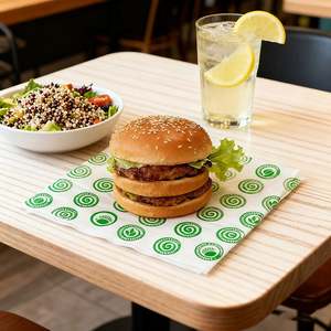 Papel para Hamburguesas Antigrasa de Grado Alimenticio, Papel para Sándwiches, Papel Encerado, Logotipo Personalizado, Papel para Hornear, Cocina, Rollo de Pollo - Product Image 2