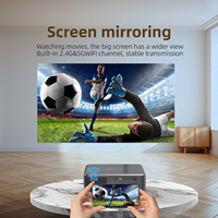 Projecteur intelligent Android A-mazon FHD 1080P 4K 1200ANSI Mini portable pour extérieur et cinéma à domicile 3D 5G WiFi BT LED entièrement scellé