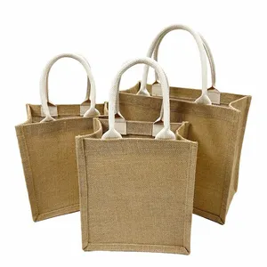 Manufacturers waterproof shopping in japan souvenir beach tote green black grey burlap jute ladies bag