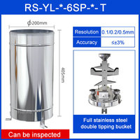 Jauge de précipitation en acier inoxydable de haute précision Impulsion analogique RS485 Jauge de pluie à double basculement pour la surveillance des précipitations
