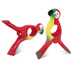 2 pcs xách tay khăn clip cho ghế bãi biển ghế Clip bãi biển Khăn Clip Màu Đỏ Vẹt - Product Image 1
