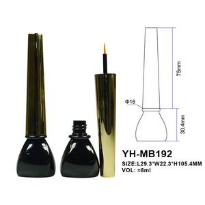 Vente en gros de contenants vides pour mascara et eye-liner de luxe uniques de 8 ml, imprimés à l'écran, en ABS/PETG, avec bouchon à vis, pour liquides et cils - Product Image 2