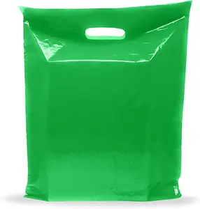 Sacchetti di plastica personalizzati personalizzati con manico fustagliato durevole LDPE/HDPEP sacchetti di plastica per le imprese