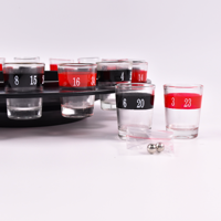 Roulette russe jeu à boire avec 16 verres à liqueur Roulette jeu à boire jeu de barre pour adulte tourner la roue jeu de fête