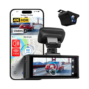 กล้องติดรถยนต์ REDTIGER รุ่น F7N Elite Dash Cam 4K HDR บันทึกหน้า-หลัง 5.8GHz WiFi หน้าจอสัมผัส 3.18 นิ้ว ควบคุมด้วยเสียง รองรับการ์ด 128G กล่องดำบันทึกภาพในรถยนต์ สีดำ - Product Image 1