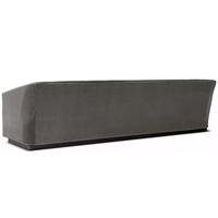 Ensemble de canapés modulaires haut de gamme, mobilier d'intérieur moderne, canapé de salon avec accoudoirs de style abri et assise cascade pour appartement
