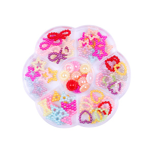 Oferta Especial: Set de Perlas de Uñas 3D Mixtas con Parte Posterior Plana, Coloridas, de ABS, con Forma de Mariposa y Corazón, para Decoración de Uñas - Product Image 3