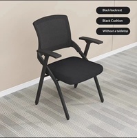 Chaises de conférence pliantes réglables avec panneaux en maille plastique pour salle de réunion, tableau d'écriture et tablette, chaise de formation pour ordinateur