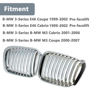Griglia a rene anteriore 1999-2002 E46 M3 2 porte 323 I/is 330ci-compatibile 2 porte OEM L 51138208685 R 51138208686 - Product Image 3