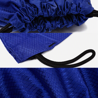 Sac à dos coloré en polyester avec cordon de serrage, sac léger à cordon, sac réutilisable, convient aux iPad A4, pour l'école, le sport, les voyages quotidiens