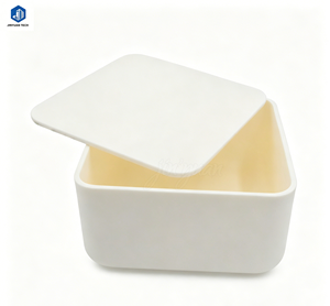 Square 99 High Purity Alumina Porcelain Crucible for Laboratory Alloy Calcination - Product Image 2