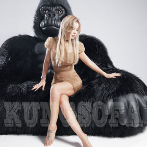 أريكة غوريلا خفيفة الوزن ومحمولة من king Kong Gorilla على شكل غوريلا قابلة للنفخ على شكل غوريلا كهدية * 2 * - Product Image 5