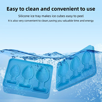 Moule à glaçons 3D en forme de plug anal pour whisky, jouets fantaisie en silicone pour congélateur DIY pour whisky, café, cocktail, fête