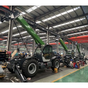 מלגזה טלסקופית הידראולית עם תא נהג, כושר הרמה 5 טון, לעבודות בנייה וחקלאות. - Product Image 2