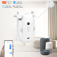 Motor de Cortina Inteligente Tuya, Control por Voz con la Aplicación Tuya Smart Life, Alexa y Asistente de Google, Control Remoto y Temporizador, Sistema de Automatización del Hogar