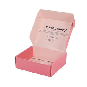 Personal Customized logo pink Color Cosmetic Mailer Shipping <b>Paper</b> Box Luxury Free Sample <b>Corrugated</b> <b>Paper</b> Packaging Box - Product Image 5
