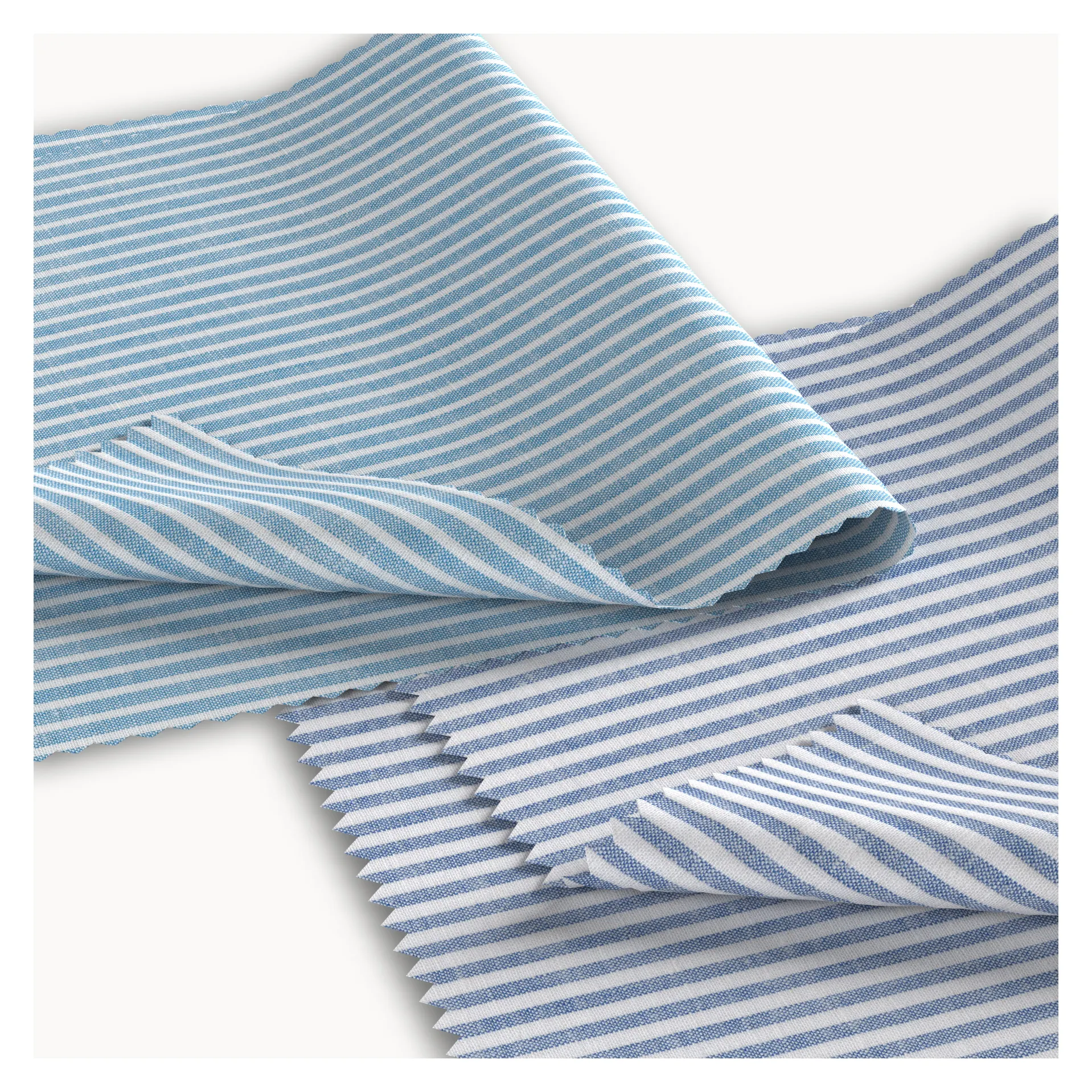 Bền Vững Vải Cotton Linen Pha Trộn Vải Thân Thiện Với Môi Đồng Bằng Dệt Sọc Poplin Dệt Vải Cho Áo Sơ Mi