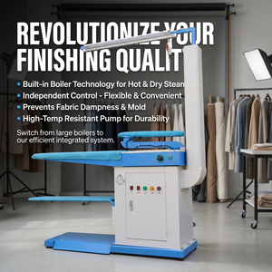 Machine à <span class=keywords><strong>repasser</strong></span> à la <span class=keywords><strong>vapeur</strong></span> pour vêtements, table à <span class=keywords><strong>repasser</strong></span> à vide haute efficacité pour les usines de confection, équipements de repassage industriels - Product Image 2