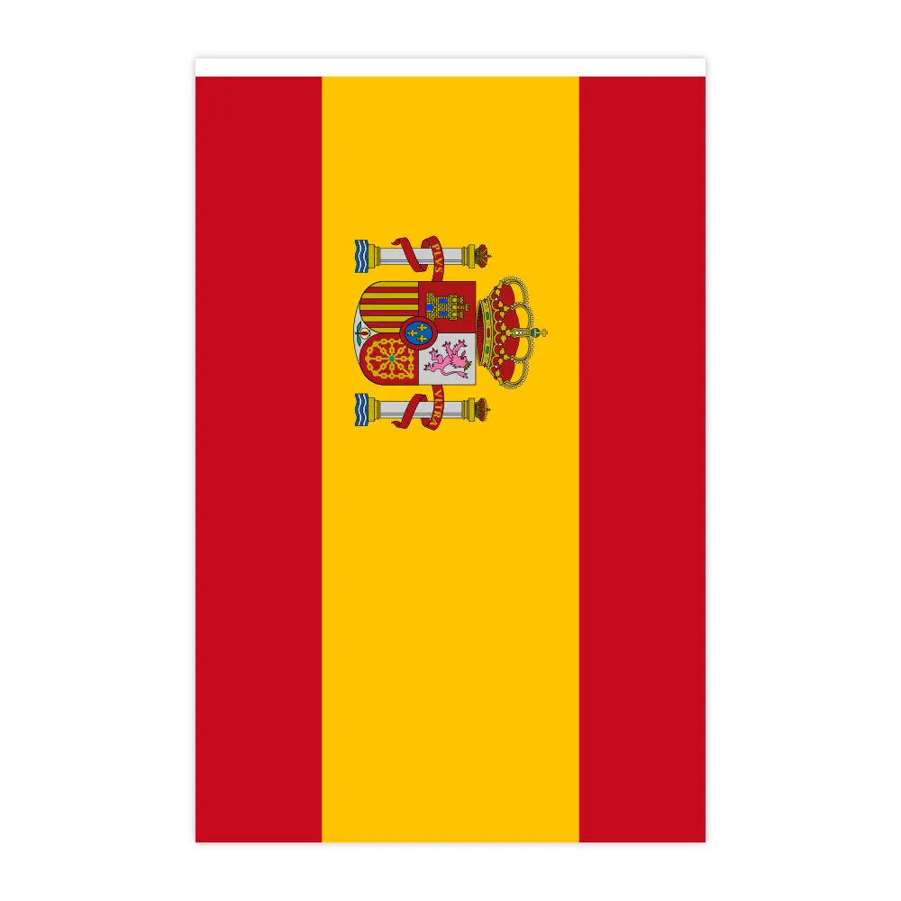 Groothandel Op Maat Bedrukt Spaanvlaggetje Polyester Nationale Display Vlag Voor Buitenhuisdecoratie