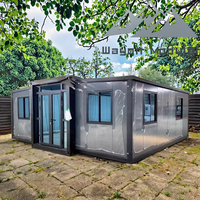 Maisonnette de luxe en panneaux sandwich Wayon Steel Structure, conteneur d'expédition, mini-maisons