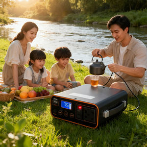 Station d'alimentation portable au lithium ternaire, onde sinusoïdale pure et modifiée, sortie CA 220V, 65W Type-C, entrée solaire 200W, 2500+ cycles - Product Image 5