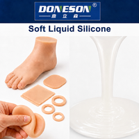 Caoutchouc de silicone pour la fabrication de poupées sexuelles réalistes, silicone liquide souple comme la peau, faible densité, haute résilience, mélange 1:1, toucher doux