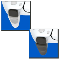 Data Frog pour accessoires de manette PS5 : Gâchettes en plastique étendues et capuchons de touches D-Pad, prolongateurs de gâchettes L2/R2