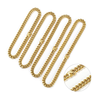Popular Stainless Steel Hip Hop Bracelet | Stainless Steel Iced Out Miami Cuban <b>Chain</b> Fashion Men's Bracelet Wholesale - Product Image 5