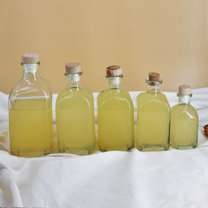 Botella de vino transparente con tapa personalizada, 100m, 250ml, 300ml, 375ml, 500ml - Product Image 1