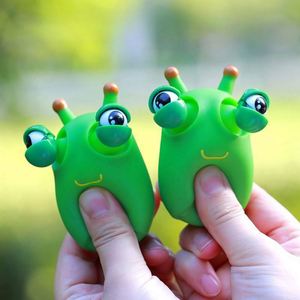 Personalized Custom Funny Bug-Eyed Eco-Friendly Silicone Stress Relief Toy <b>Squishy</b> Caterpillar Silk Screen Printed Relaxation - Product Image 3