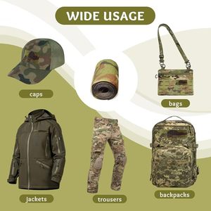 เทปกาวสำหรับงานตัดเย็บนอกสถานที่ตะขอผ้าไนลอนพรางสีตามสั่ง - Product Image 5