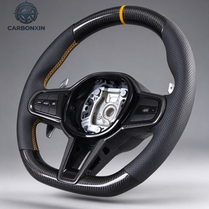 Volant sport personnalisé en plastique et cuir pour F30/F20/F10/E46/M2/M4/M5/G20/G80/E90/E87/E38/F87/G28/G30/G38/G60/G87/X3/X5 - Product Image 5