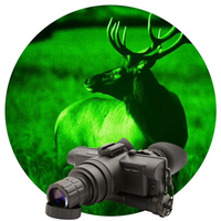 Kacamata Penglihatan Malam Helm Manual Gain Mil Spec Optics Fitur Teropong Tunggal NVG Kacamata Penglihatan Malam PVS 7 Housing