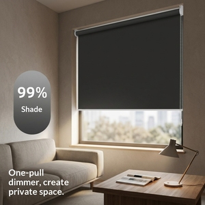 Persiana Enrollable Motorizada con Protección Solar de Grado Profesional, 100% Opaca e Impermeable para Ventanas Comerciales, Centros Comerciales y Salas de Conferencias - Product Image 1