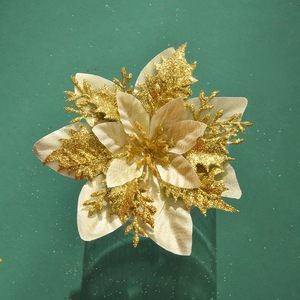 พวงมาลัย<span class=keywords><strong>ดอก</strong></span>ไม้ประดับตกแต่งคริสต์มาสพร้อมผงทองคำ วัสดุ DIY สำหรับ<span class=keywords><strong>ต้น</strong></span>คริสต์มาส - Product Image 3