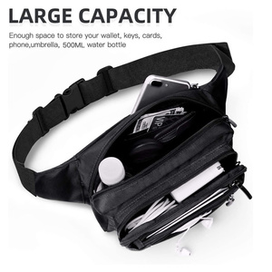 Wholesale Multi-pocket Fashion Large Capacity Outdoor Travel Running Belts Hip Bum Bag <strong>Fanny</strong> <strong>Pack</strong> Waist Bags for Men Women - Product Image 3