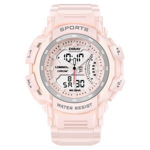 Reloj Digital DIRAY 222AD de Nuevo Estilo con Doble Hora, Caja de Plástico, para Niños y Niñas, con Esfera Luminosa y Correa Luminosa - Product Image 2