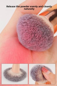 <span class=keywords><strong>Brocha</strong></span> de Maquillaje Doble de Doble Punta con Mango Metálico, <span class=keywords><strong>Base</strong></span> de Aluminio sin Costuras, Diseño Oculto, <span class=keywords><strong>para</strong></span> Corrector, <span class=keywords><strong>Base</strong></span>, Contorno y Colorete - Product Image 2