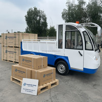 Véhicule de transport électrique robuste à 4 roues avec hayon hydraulique pour la livraison logistique de marchandises, batterie 72V100AH, autonomie 80-100KM