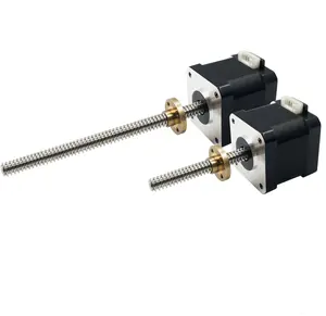 Düşük fiyat Nema Mini boyutu 200mm 2 Tr8 İnme 17 kurşun vida step Motor 2A lineer Motor